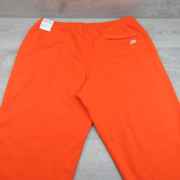 Nike Sportswear Jogger Pants Mens Size Large Orange Standard Fit Taper Leg NEW - Picture 7 of 15